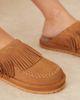 Free People Free People fallon suede fringed mules in toffee-Brown - 2