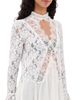 Free People Free People First Crush Lace Tunic Top Ivory - 1