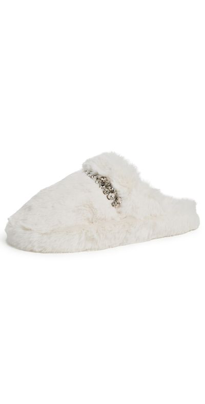 Free People Free People First Frost Faux Fur Slippers Snow