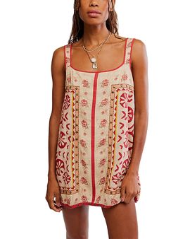 Free People Free People Fleur Cotton Mini Shift Dress
