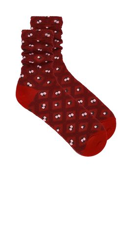 Free People Free People Floral Jaquard Trouser Socks
