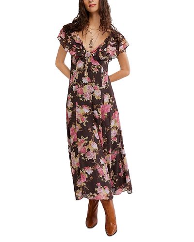 Free People Free People Forsythia Printed Maxi Dress