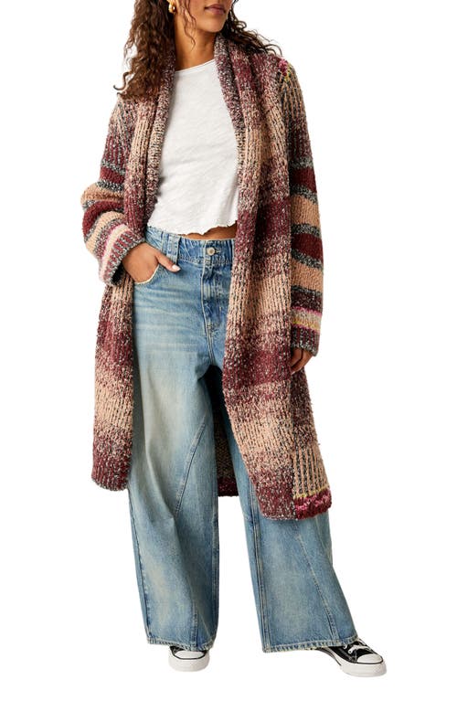 Free People Free People Found My BFF Stripe Longline Cardigan