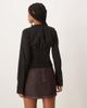 Free People Free People frankie long sleeve corset top in black - 4