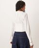 Free People Free People frankie long sleeve corset top in ivory-White - 4