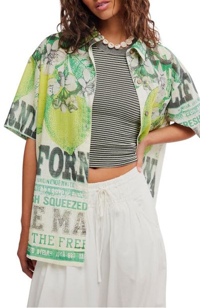 Free People Free People Fresh Squeezed Cotton Button-Up Shirt