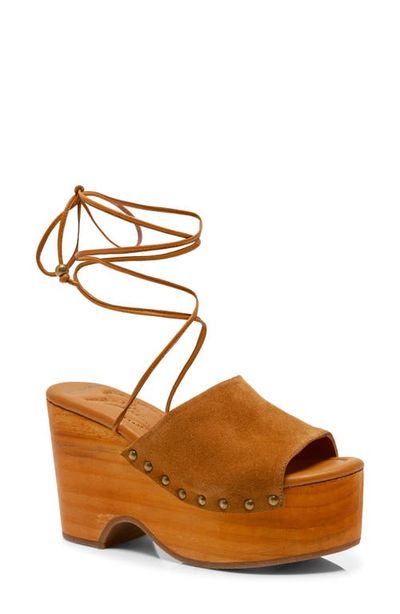 Free People Free People Front Row Ankle Wrap Platform Sandal