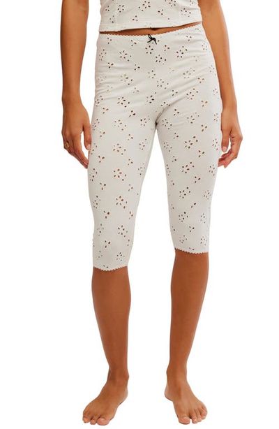 Free People Free People Full Bloom Eyelet Pajama Capri Pants