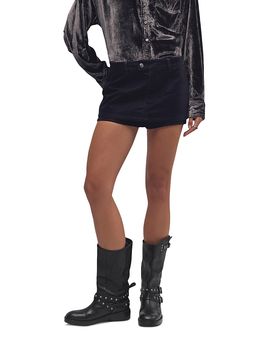 Free People Free People Gallivanting Faux Suede Skort