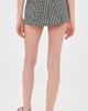 Free People Free People Georgie Gingham Micro Skort Black Combo - 3