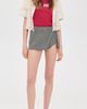 Free People Free People Georgie Gingham Micro Skort Black Combo - 5