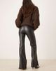 Free People Free People Glow Up faux leather flared pants in black-pink - 3