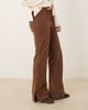 Free People Free People Glow Up suede flared pants in brown-White - 2