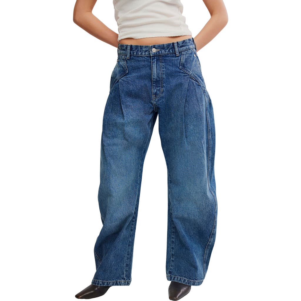 Free People Free People Golden Hour Low Rise Wide Leg Jeans
