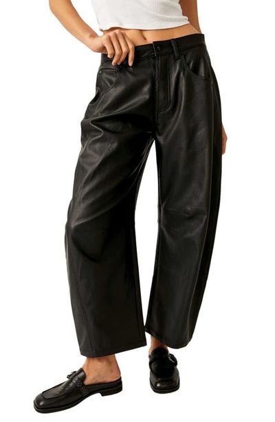 Free People Free People Good Luck Faux Leather Wide Leg Pants