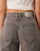 Free People Free People good luck mid rise barrel leg jeans in archive gray - 4