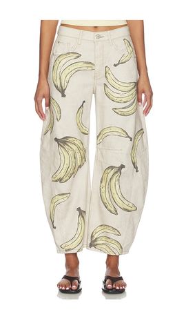 Free People Free People Good Luck Printed Jean