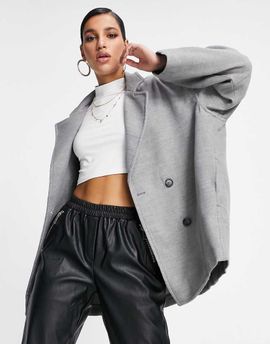 Free People Free People Hannah oversized blazer jacket-Black