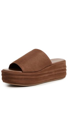 Free People Free People Harbor Flatform Slides Tan