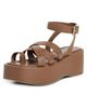 Free People Free People Hazel Flatform Sandals Latte Leather - 1