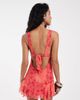 Free People Free People Heat of the Moment floral mini dress in tart berry combo-Multi - 3