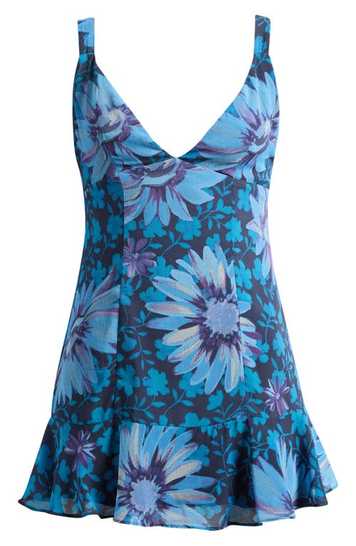 Free People Free People Heat of the Moment Floral Tiered Minidress