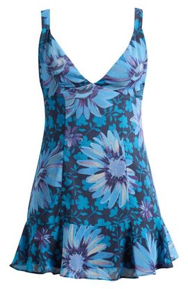 Free People Free People Heat of the Moment Floral Tiered Minidress