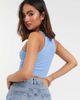 Free People Free People high neck ribbed tank top-Blues - 2