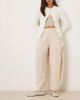 Free People Free People high road barrel leg pull-on pants in birch-Neutral - 1