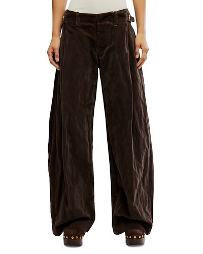 Free People Free People Holding Onto This Cotton Blend Wide Leg Pants