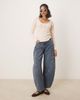 Free People Free People hope henley ribbed long sleeve top in light pink - 2