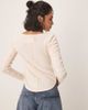 Free People Free People hope henley ribbed long sleeve top in light pink - 4