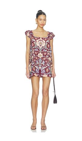 Free People Free People Hopeless Romantic Printed Mini Dress