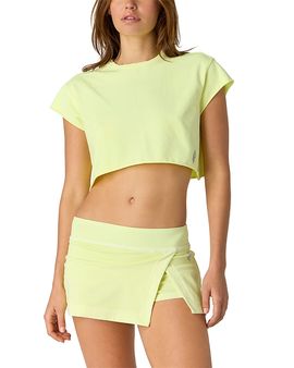 Free People Free People Hot Shot Stretch Cotton Cropped Tee