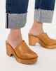 Free People Free People Hudson Wedge Clogs Luggage Leather - 3