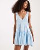 Free People Free People In The Groove mini slip dress in dew shine-Blue - 4