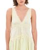 Free People Free People In This Groove Mini Slip Dress Lemon Ice - 1