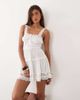 Free People Free People Intimately FP boho so in love slip dress with lace detailing in ivory-White - 1