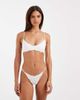 Free People Free People Intimately FP charlie v-neck ribbed bralette in ivory-White - 2