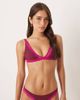 Free People Free People Intimately FP lace trim plunge bra in raspberry-Red - 4