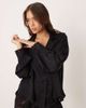 Free People Free People Intimately FP midnight muse satin sleep shirt in black - part of a set - 1