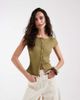 Free People Free People Intimately FP most wanted rib knit button down cardigan top in green - 3