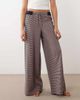 Free People Free People Intimately FP out and about low rise wide leg pants in peach combo-Brown - 2