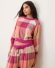 Free People Free People Intimately FP plaid flannel pajama top in pink multi - part of a set - 1