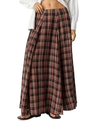 Free People Free People Ives Cotton Printed Maxi Skirt