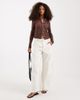 Free People Free People jae knit long sleeve tee in sugar almond-Brown - 2