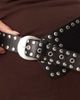 Free People Free People Jagger hip belt in black with studs - 2