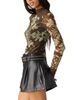 Free People Free People Jessa Mesh Mock Neck Top - 5
