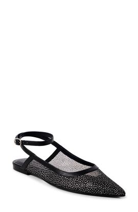 Free People Free People Jules Glitter Mesh Pointed Toe Ankle Strap Flat