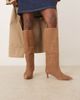 Free People Free People kiki classic kitten heel suede boots in tan-Brown - 1